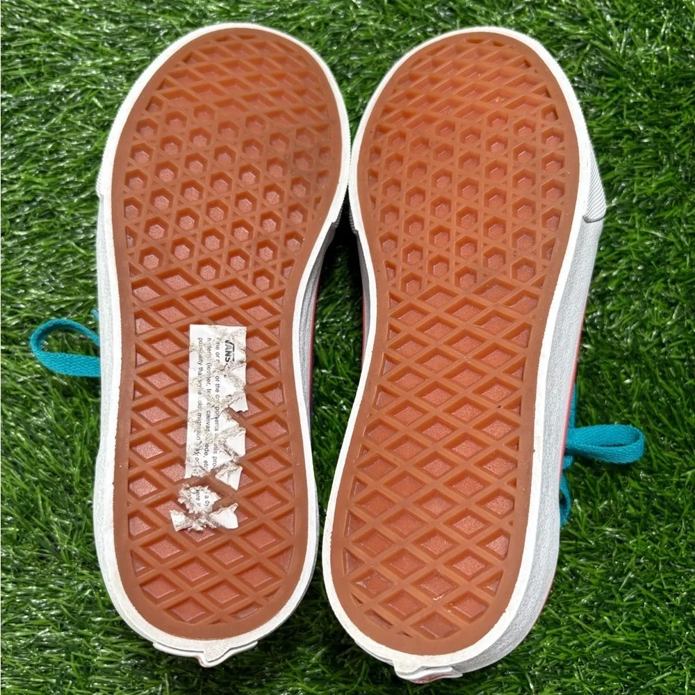 VANS Kid’s Ward Color Block Low Top Sneakers-Size: 3 Missy-Preowned, Like New
